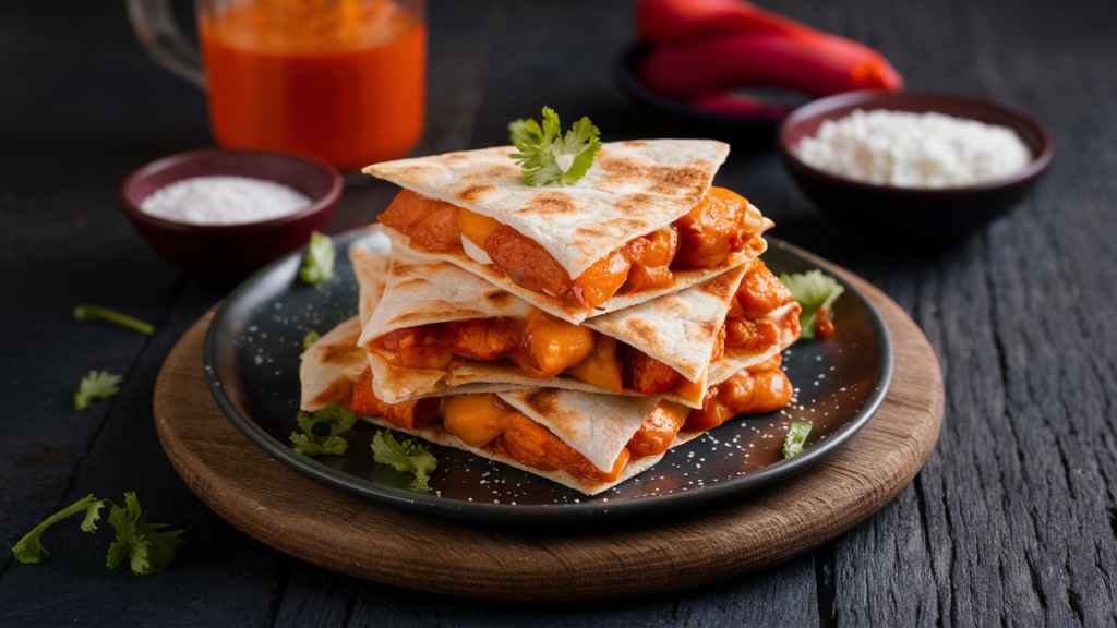 Buffalo Chicken Quesadillas