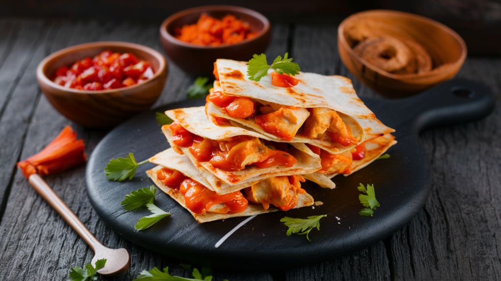 Buffalo Chicken Quesadillas
