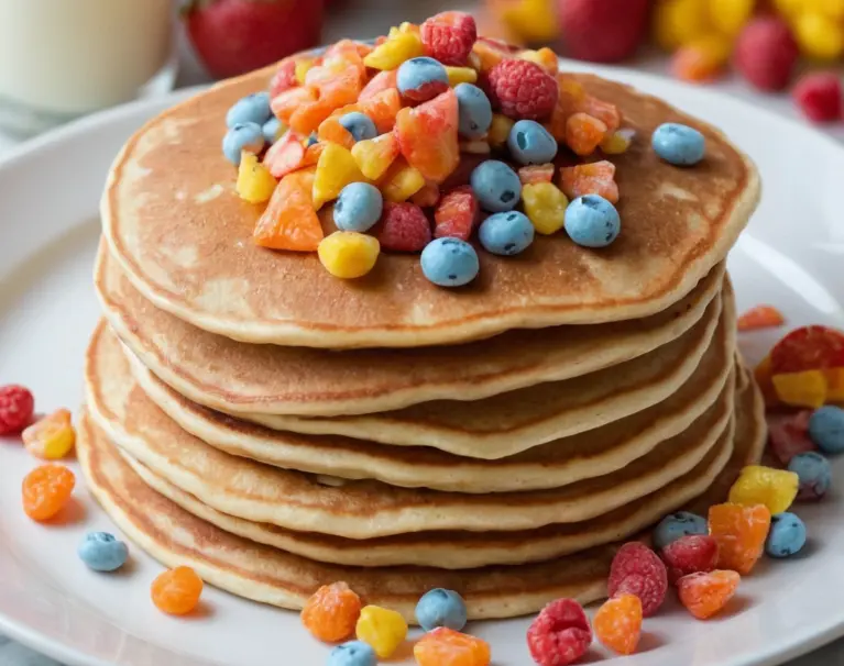 fruity pebble pancakes