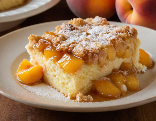 peach cobbler with cake mix