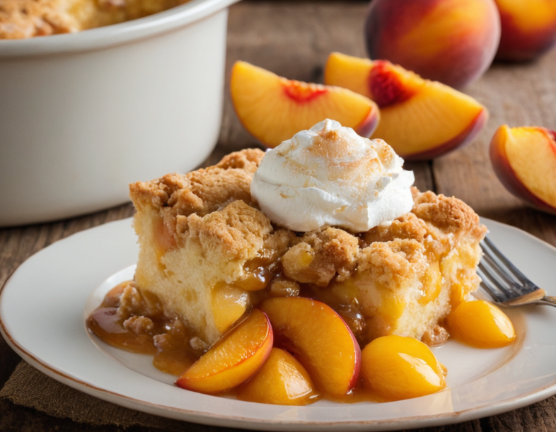 peach cobbler with cake mix