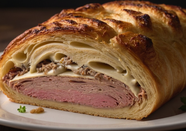 reuben crescent bake