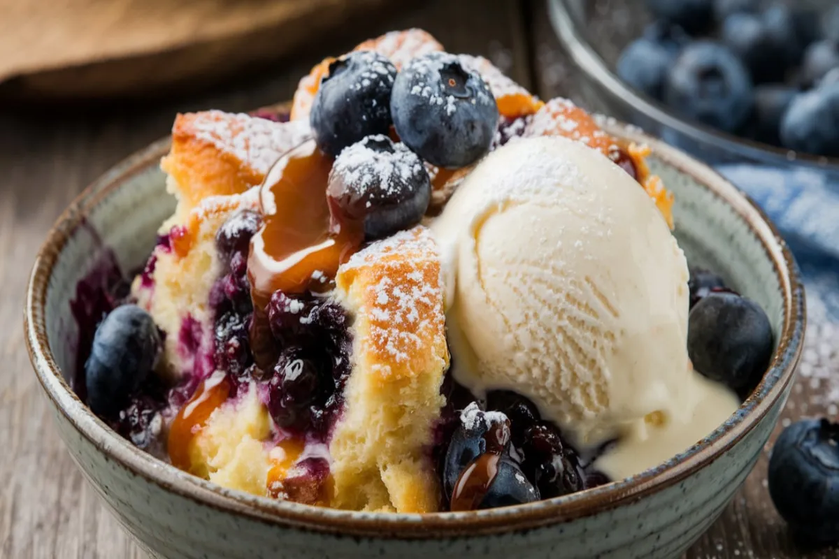 Blueberry Bread Pudding recipe