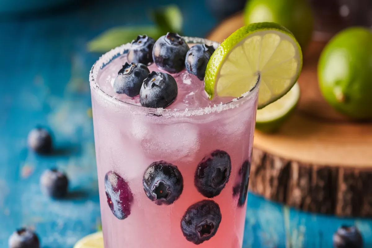 Frozen Blueberry Margarita recipe