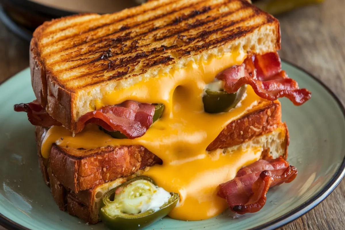 Jalapeño Popper Grilled Cheese with Bacon