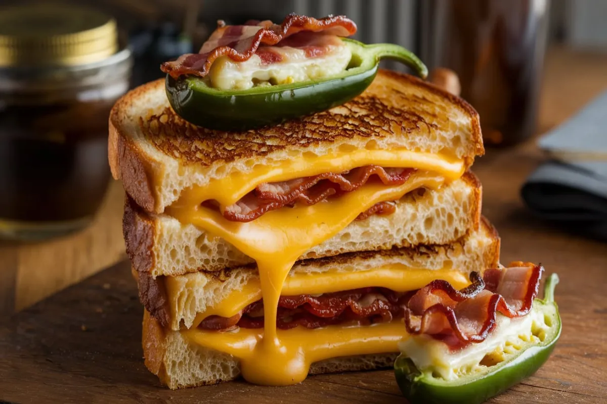 Jalapeño Popper Grilled Cheese with Bacon