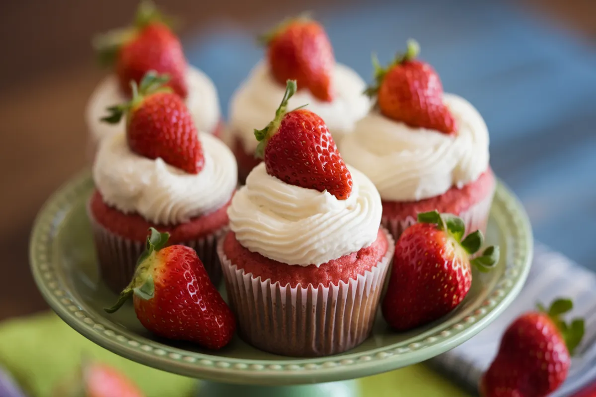 Strawberries and Cream Cupcakes recipes